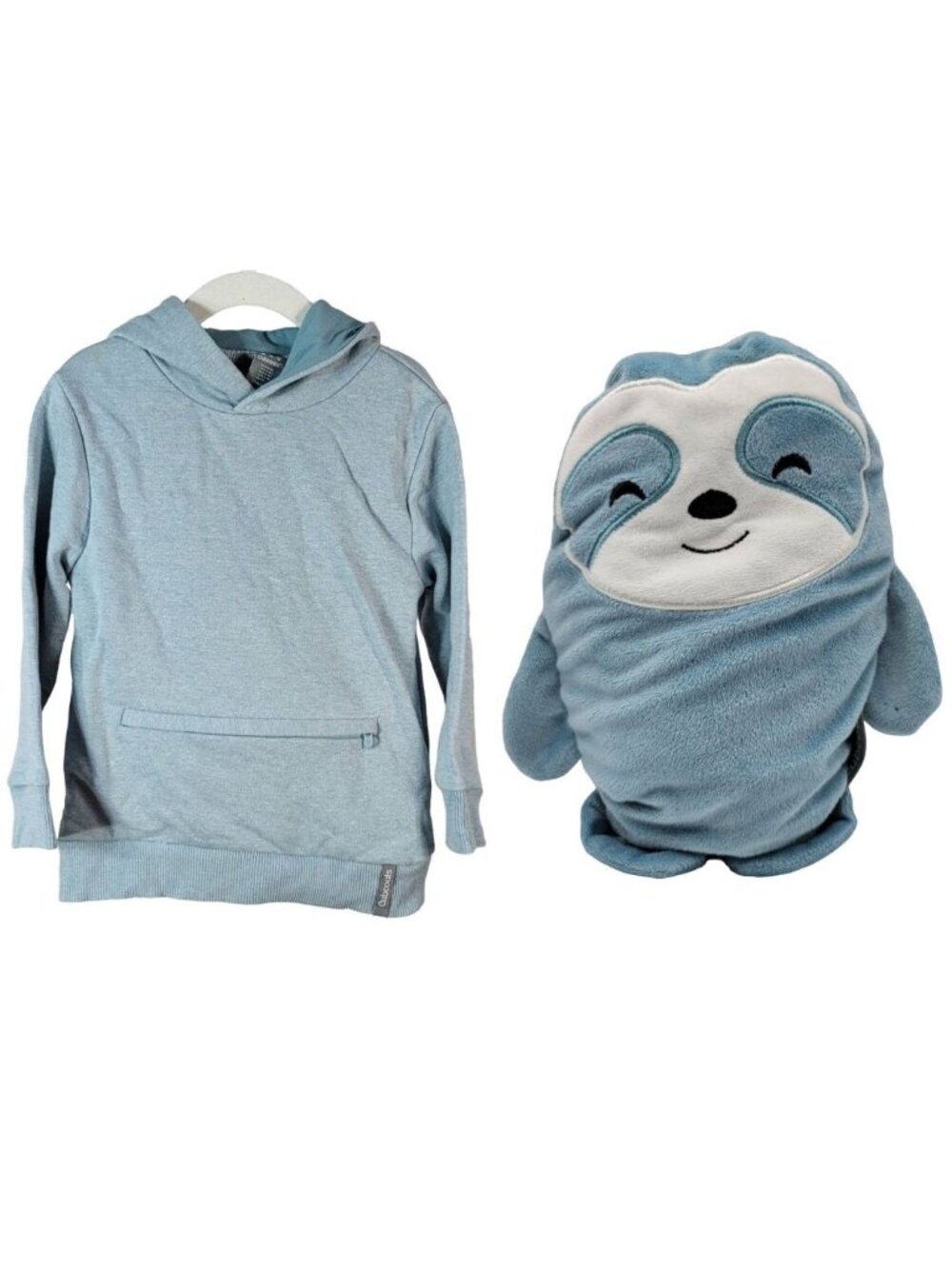 Cubcoats Hoodie 2-in-1 Sao Sloth Pullover & Plush SZ 4 5 Long Sleeve Zipper